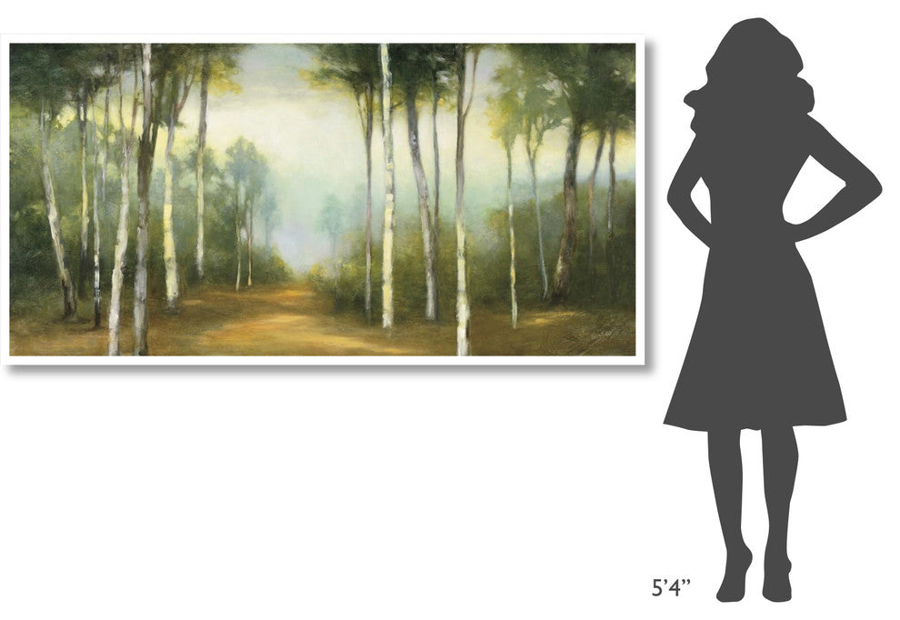"Then Again" Digital Paper Print by Julia Purinton, 74"x38"