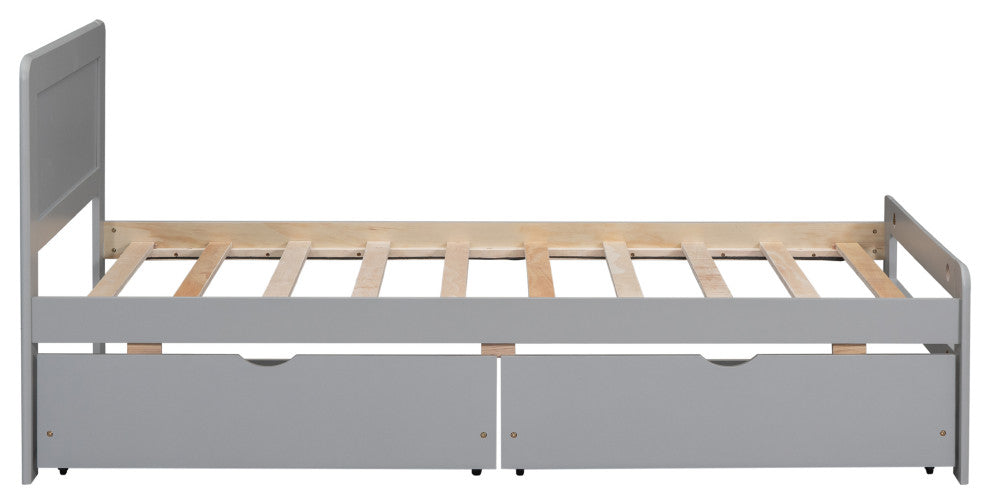 Gewnee Modern Design Twin Size Platform Bed Frame