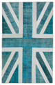 Rug N Carpet - Handwoven Turkish 6' 4'' x 9' 11'' Flag Patchwork Rug