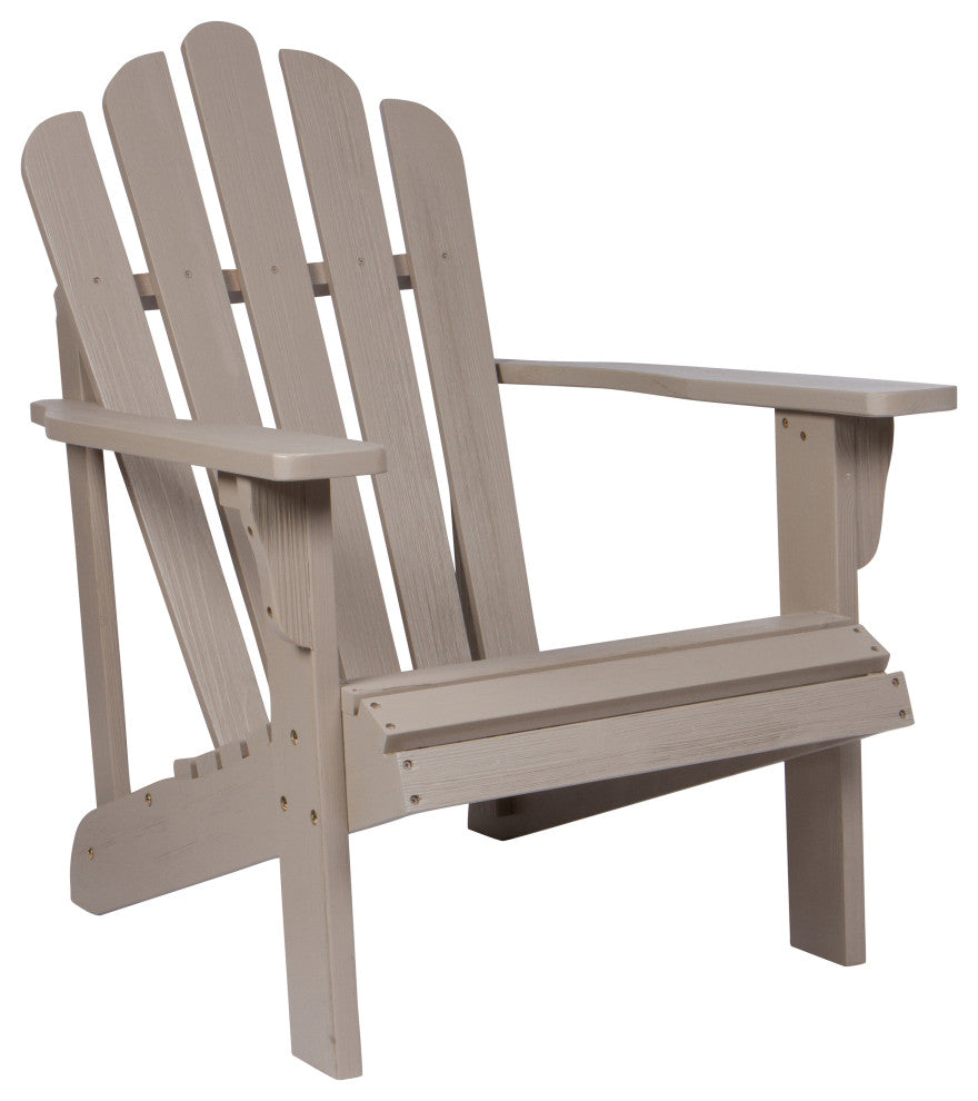Shine Company Westport II Adirondack Chair With Hydro-Tex Finish, Graystone