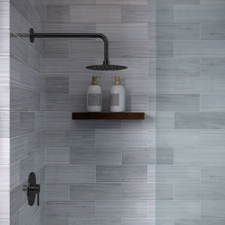 Ivy Single-Handle 1 Spray 8" Wall Mounted Fixed Shower Head, Matte Black