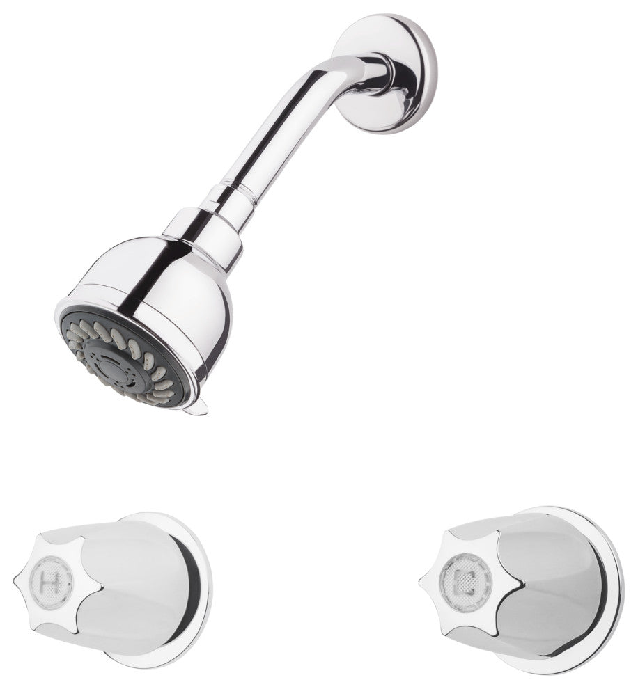 Pfister 2-Handle Shower Only Faucet With Metal Verve Knob Handles, Chrome
