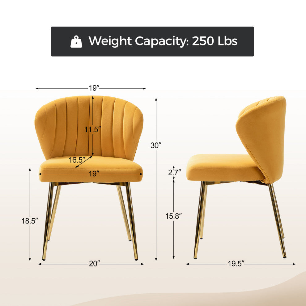 Milia Dining Chair, Mustard