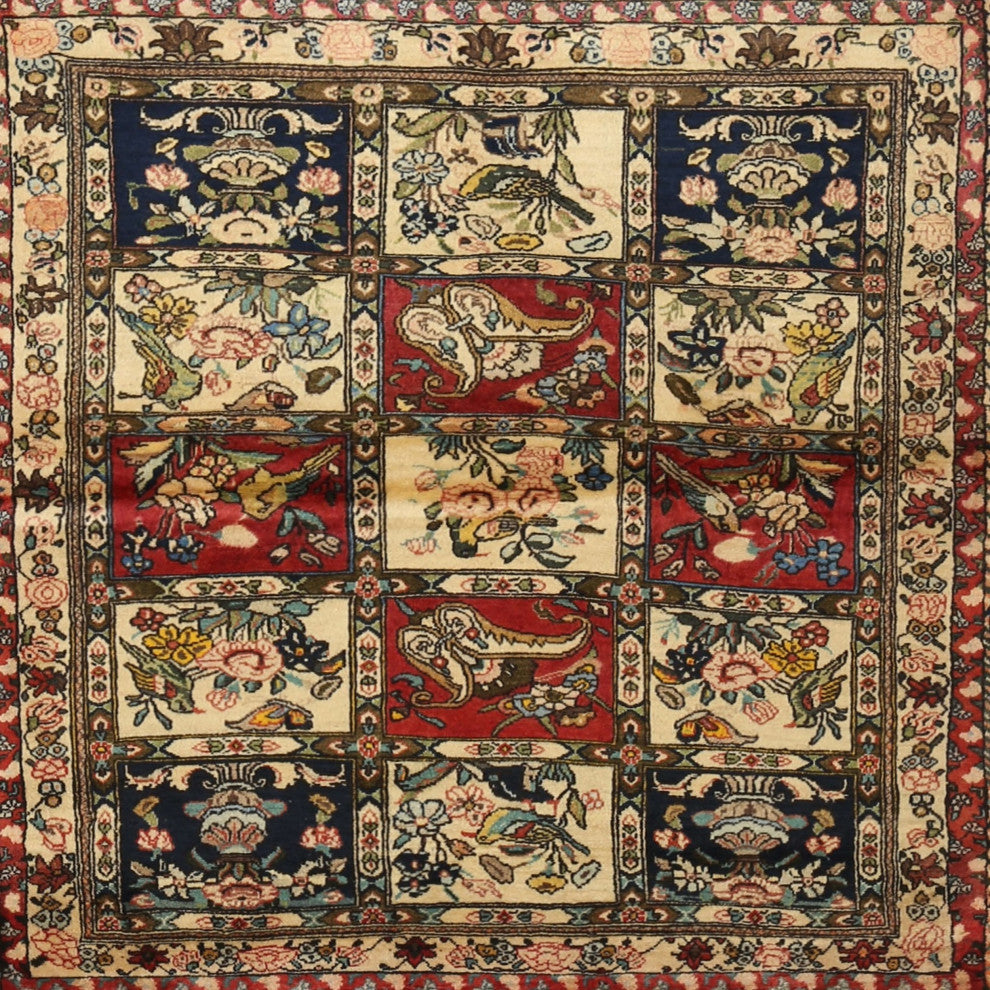 Ahgly Company Indoor Square Traditional Area Rugs, 4' Square
