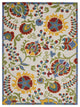 8 x 11 Ivory Multi Floral Indoor Outdoor Area Rug