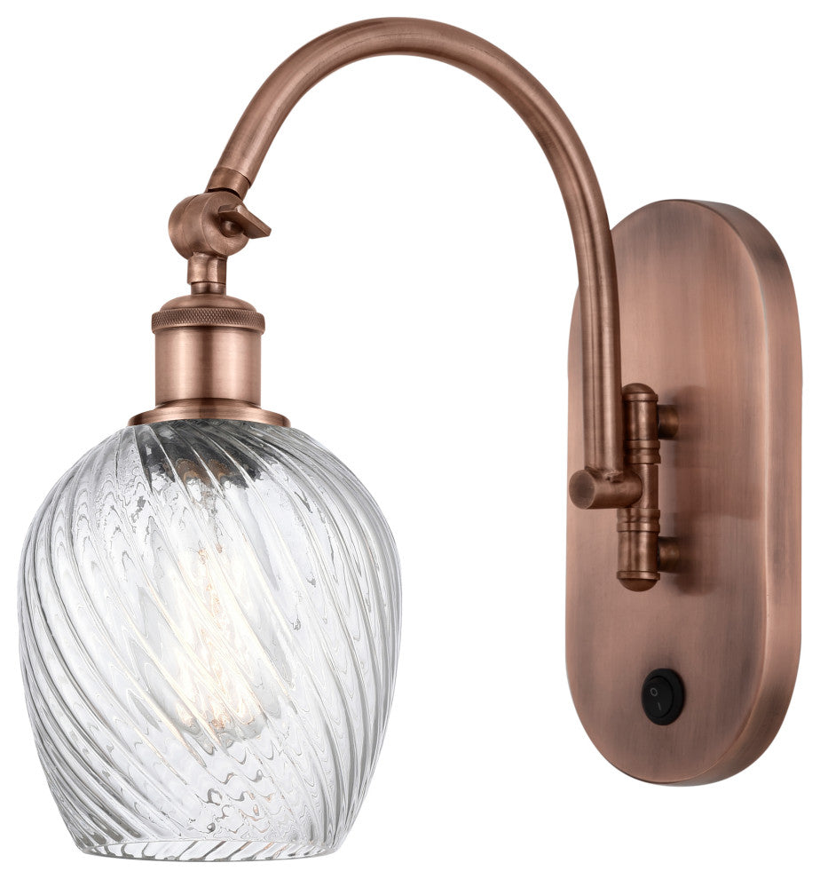Innovations 518-1W-AC-G292 1-Light Sconce, Antique Copper