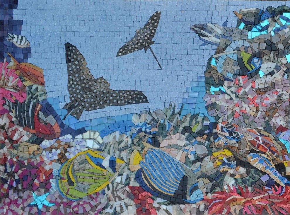 Nautical Mosaic, Ningaloo Reef, 36"x24"