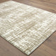 Viviana Distressed Solid Ivory/ Taupe Area Rug, 3''10"x5''5"