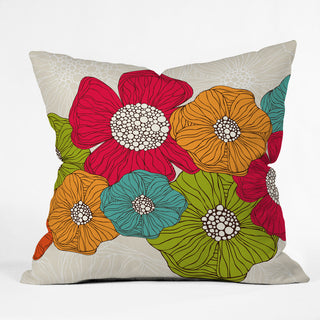 Valentina Ramos Flowers Outdoor Throw Pillow