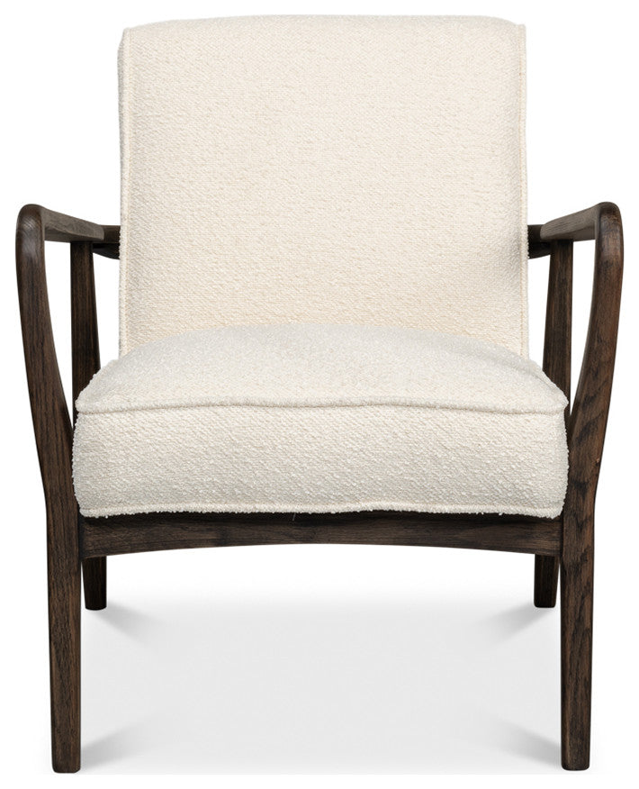 Mid Century Boucle Armchair