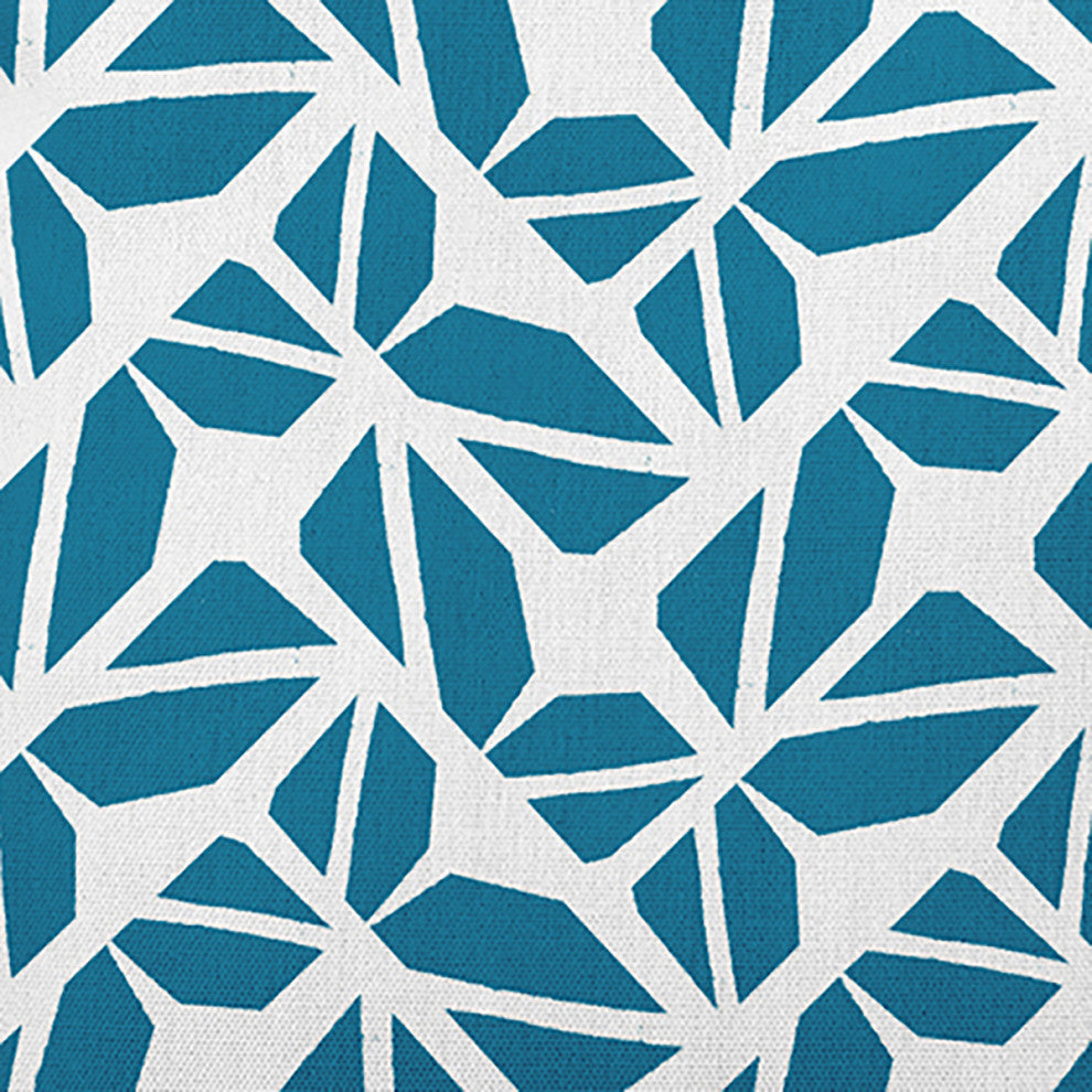 Kaleidoscope Graffiti Accent Pillow, Unreal Teal, 14"x20"