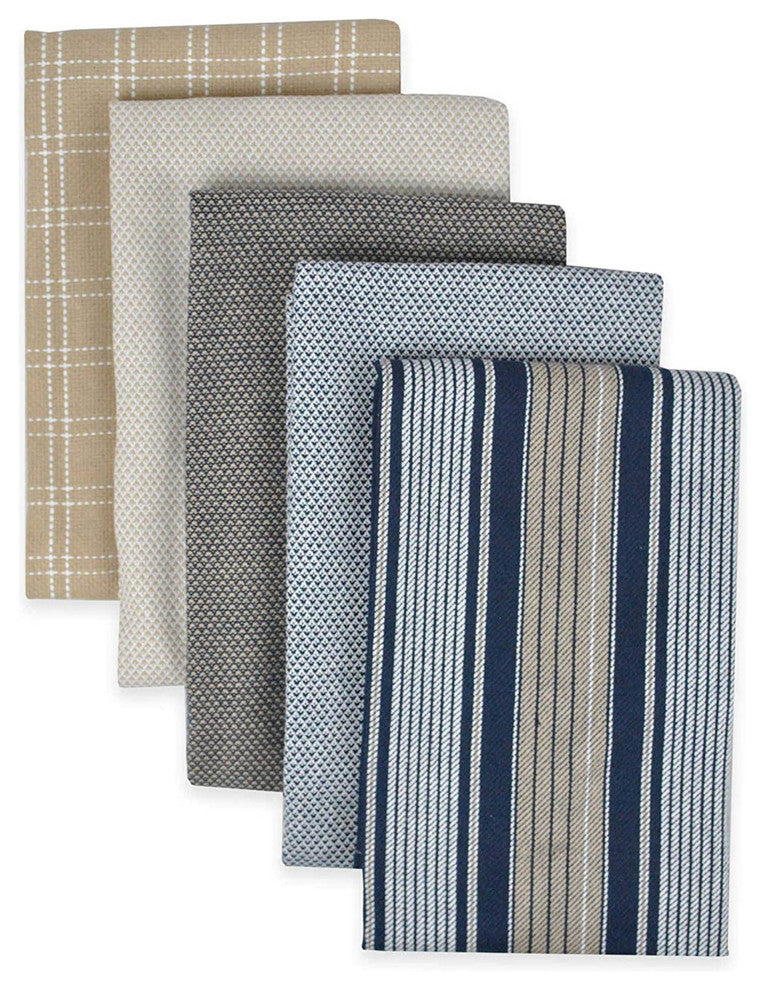 Woven 5Pk Kitchen Set Indigo - 2016