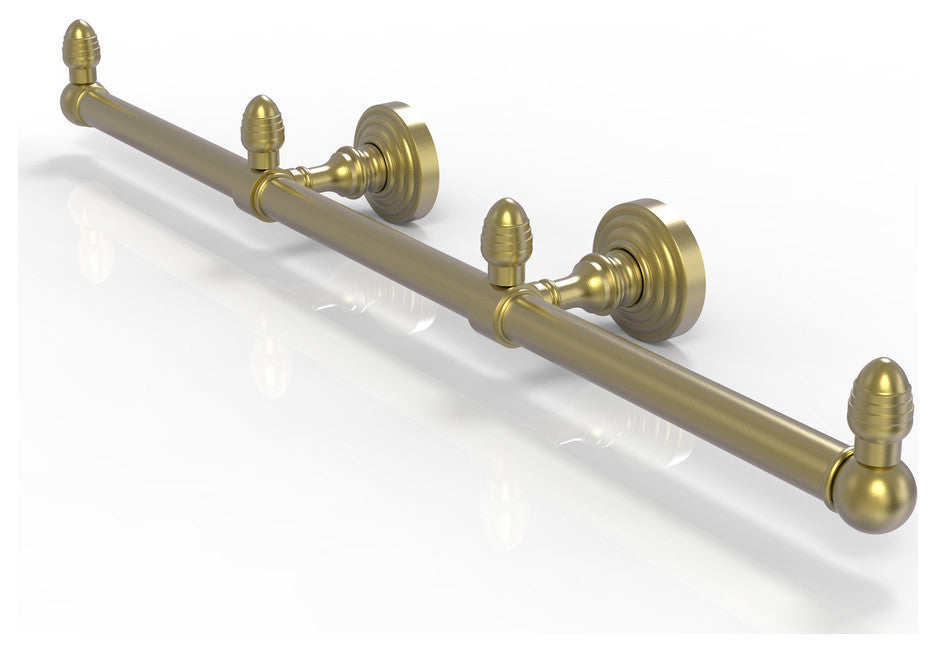 Waverly Place 3 Arm Guest Towel Holder, Satin Brass