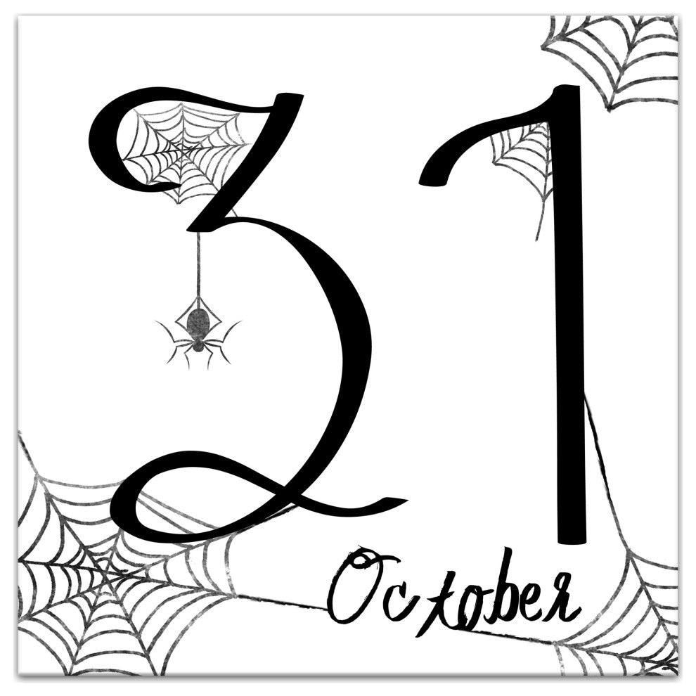 October 31 24x24 Canvas Wall Art