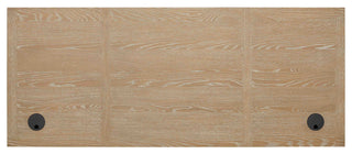 Modern Wood Double Pedestal Executive Desk, Light Brown