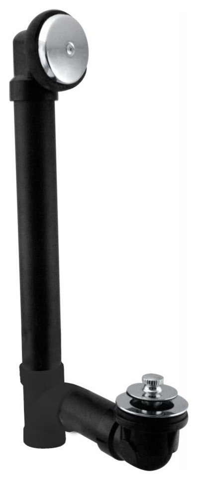 Pull & Drain Sch. 40 ABS Bath Waste With One-Hole Top Elbow In Polished Chrome