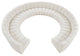 Infinity Black Boucle Fabric Upholstered Arc Shaped Modular Sectional, Cream, 11-Piece, Arc-Shaped