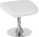 Egg Series Ottoman, White Leather