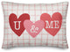 U and Me On Windowpane Indoor/Outdoor Pillow 14x20 Indoor/Outdoor Pillow