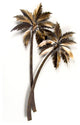 Coastal Home Decor ''Palasari Palms Double'' - SST Steel Beach Palm Trees Art