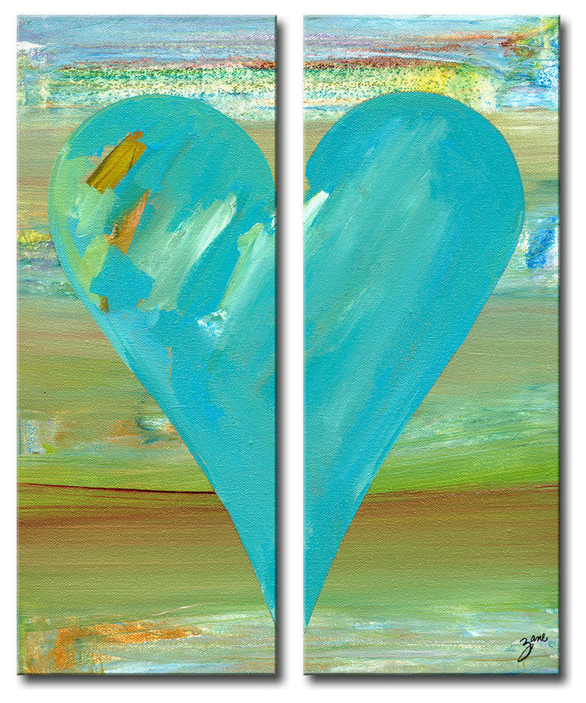 Heartwork "Jason" 2-Piece Canvas Art Set, 40"x16"