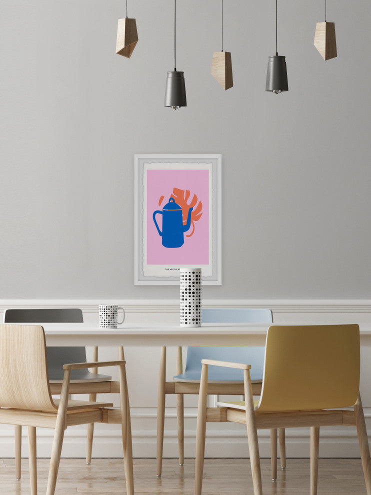 "Gooseneck Kettle" Framed Painting Print, 12x18
