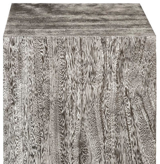 Origins Pedestal, Mitered Chamcha Wood, Gray Stone, Medium