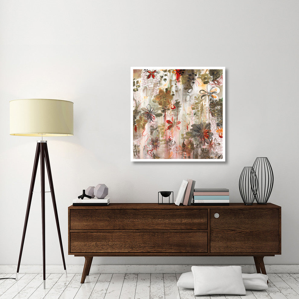 "Garden of Believing" Digital Paper Print by Joan Elan Davis, 38"x38"