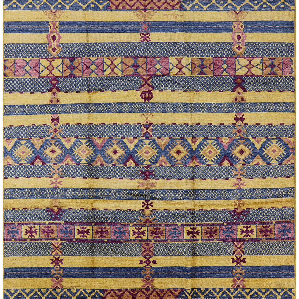 Ahgly Company Indoor Square Mid-Century Modern Area Rugs, 4' Square