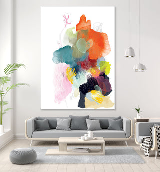 Playful World - 72 x 54 by Niya Christine