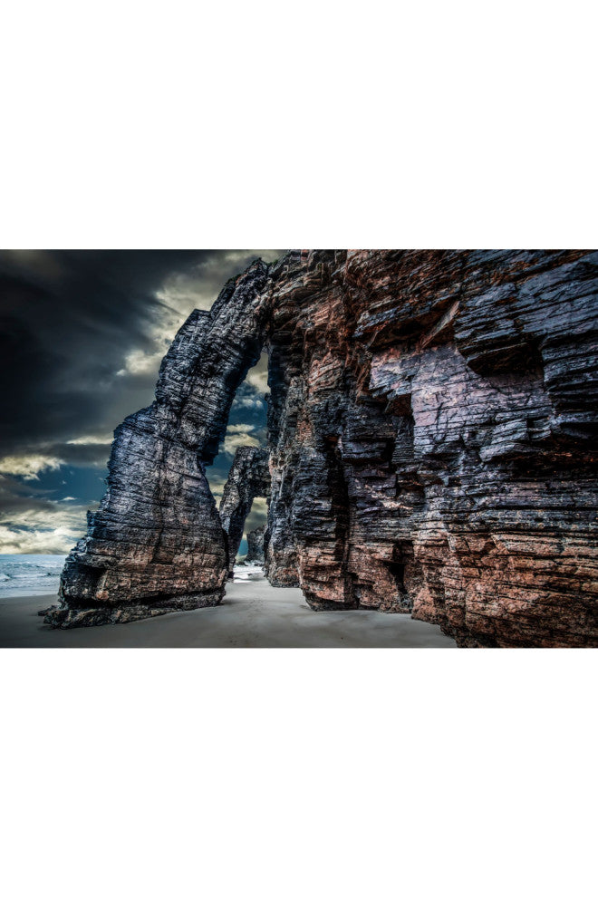 Coastal Rock Form Photographic Artwork | Andrew Martin Cathedral Beach, 59" X 39
