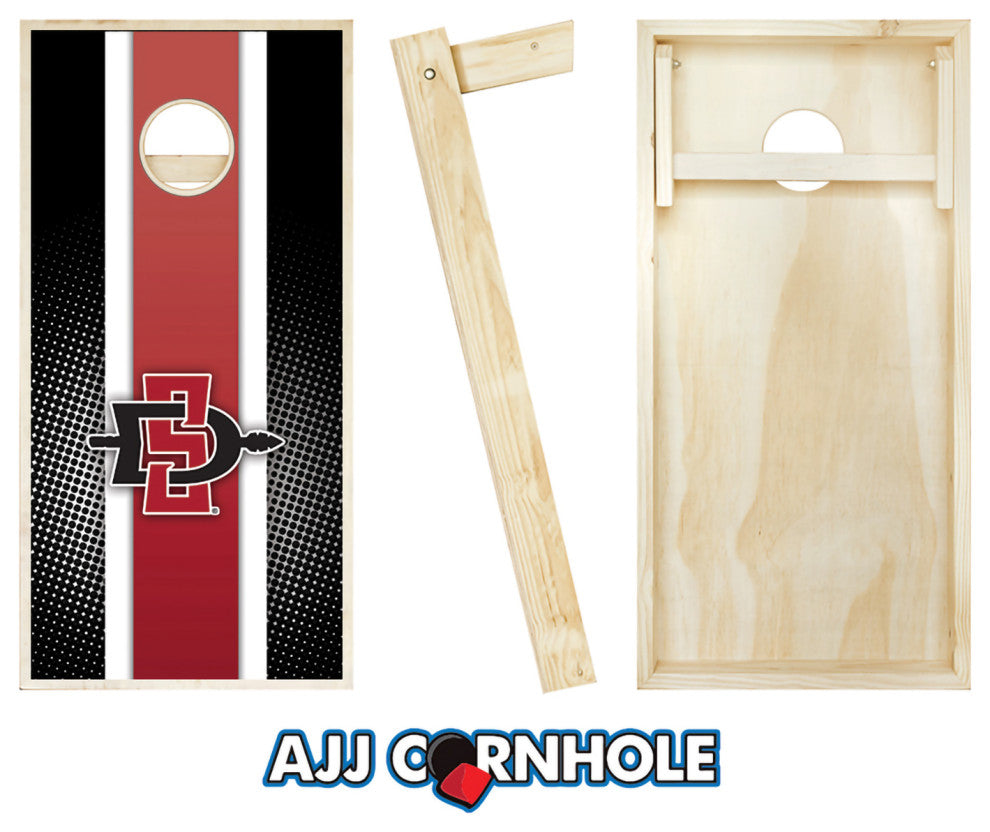 San Diego State Striped Cornhole Set