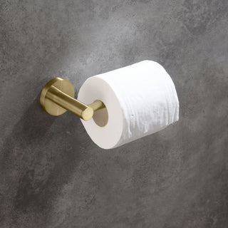 Circular Bathroom Tissue Holder KBA1402, Brush Gold