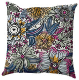 Flower Melange Decorative Throw Pillow, Orchid, 26"x26"