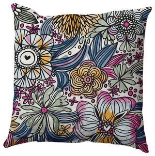 Flower Melange Decorative Throw Pillow, Orchid, 26"x26"