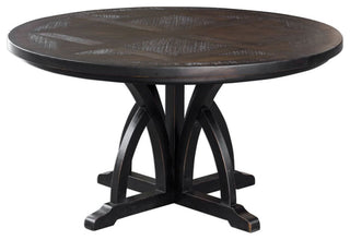 Uttermost Maiva Round Black Dining Table