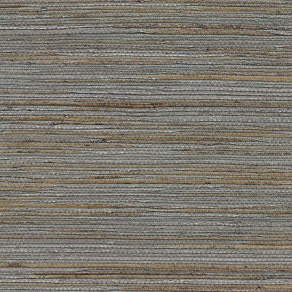 Brewster Natural Grasscloth Wallpaper SHANDONG SLATE RAMIE, 75 Sq.ft Double Roll