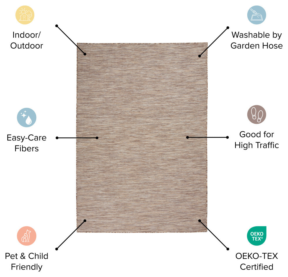 Nourison Positano Contemporary Area Rug, Charcoal, 2'2"x10' Runner