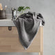 Organic 100% Cotton 650 GSM Feather Touch Quick Dry Bath Towel, Sharkskin Grey, Pack of 7