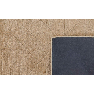 Quartz Relief Hand Made Indoor Area Rug, 5'x8', Sand