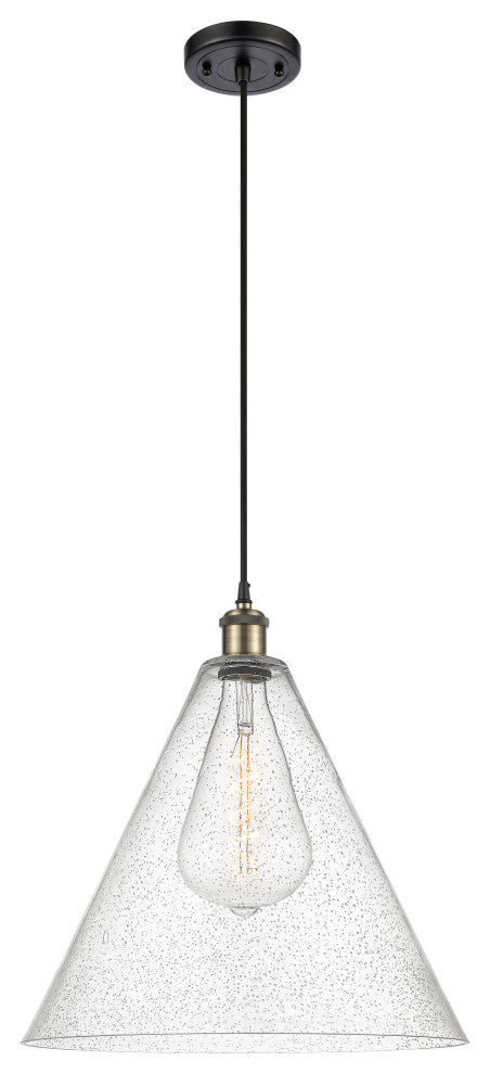 Innovations 516-1P-BAB-GBC-164 1-Light Pendant, Black Antique Brass