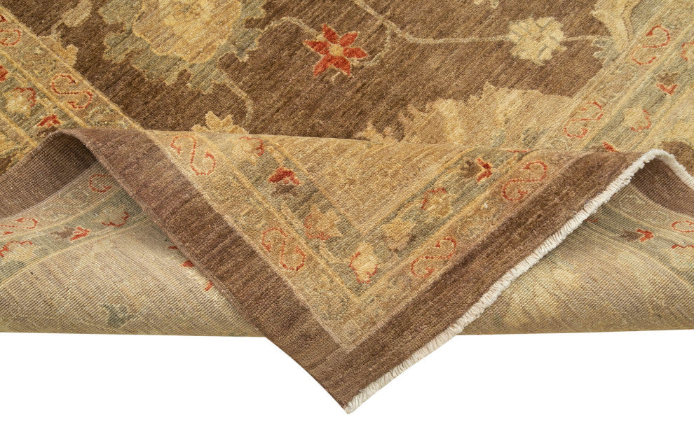 Rug N Carpet - Handwoven Oriental 9' 8" x 13' 8" Soft Oushak Area Rug