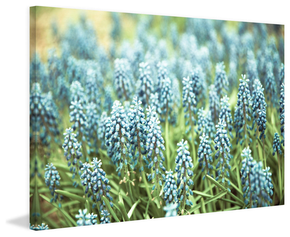 "Blue Bells" by Morgan Hartley Painting Print Wrapped Canvas, 18x12