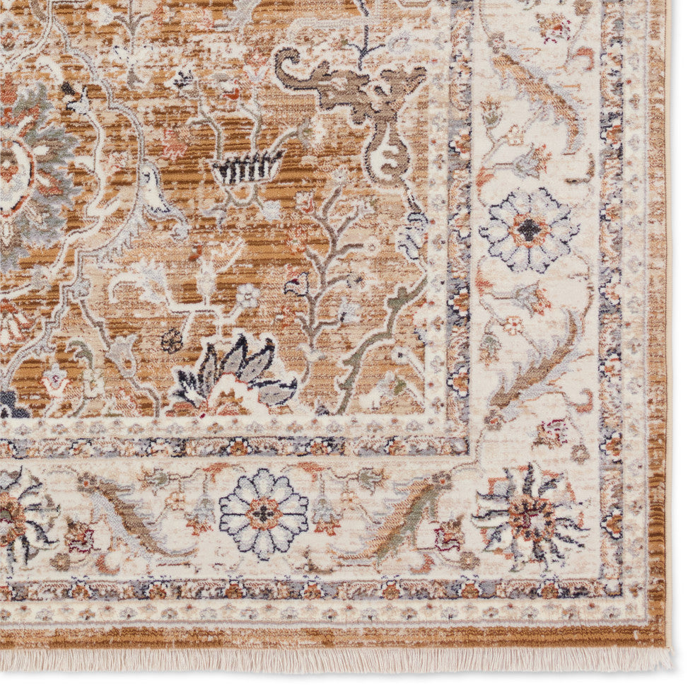 Vibe Romano Medallion Brown/Cream Area Rug 5'X8'
