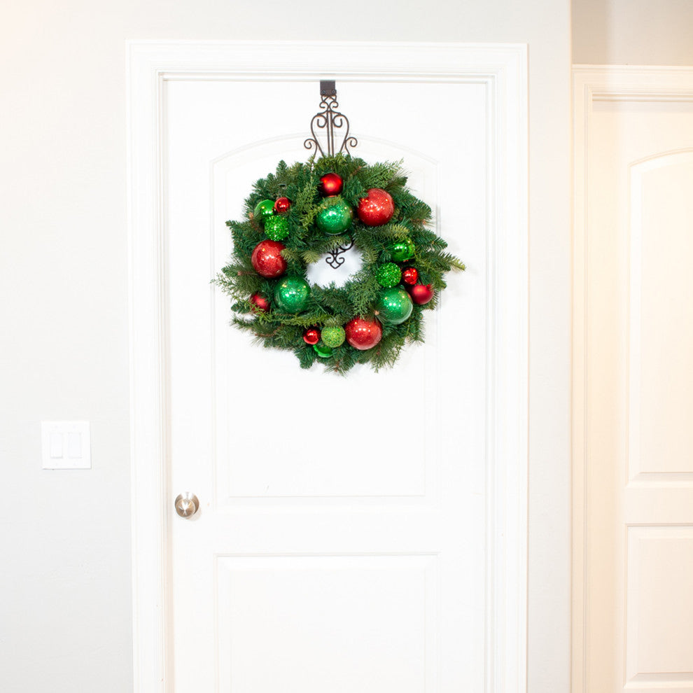 24" Lighted Christmas Wreath, Christmas Cheer
