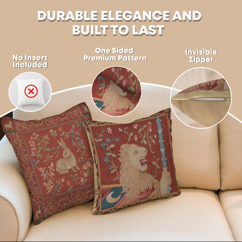 Le Lion Medieval  European Cushion Cover