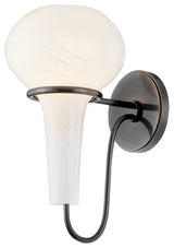 Hudson Valley Adams Corner Wall Sconce 6.75", Black Nickel