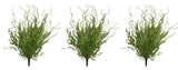 3 Pieces 18" Glitter Twig Bush Christmas Spray, Green