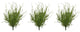 3 Pieces 18" Glitter Twig Bush Christmas Spray, Green