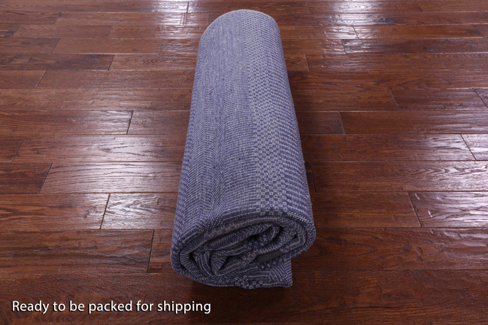 Wool and Silk Handmade Savannah Grass Rug 6' 1" X 9' 3" Q11933